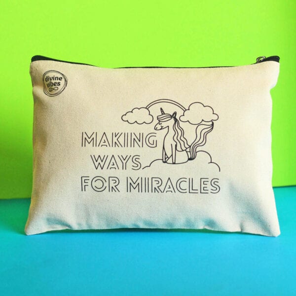 Pochette en Coton Canvas - Divine Vibes